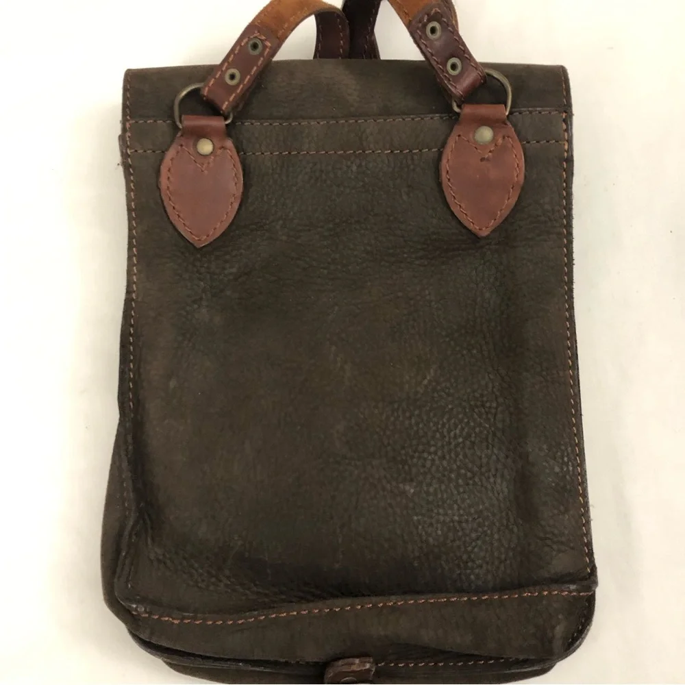 Vintage Slim Genuine Leather Messenger Crossbody Work Bag
